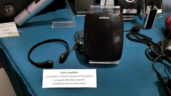 Personal Voice Amplifiers Display