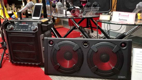 Portable Speaker Systems Display