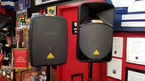 Portable Speaker Systems Display